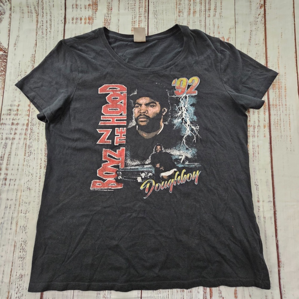 Boyz N the Hood Doughboy Ice Cube Black Short Sleeve Cotton T-Shirt Women's M